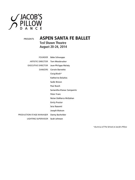 Aspen Santa Fe 2014 program