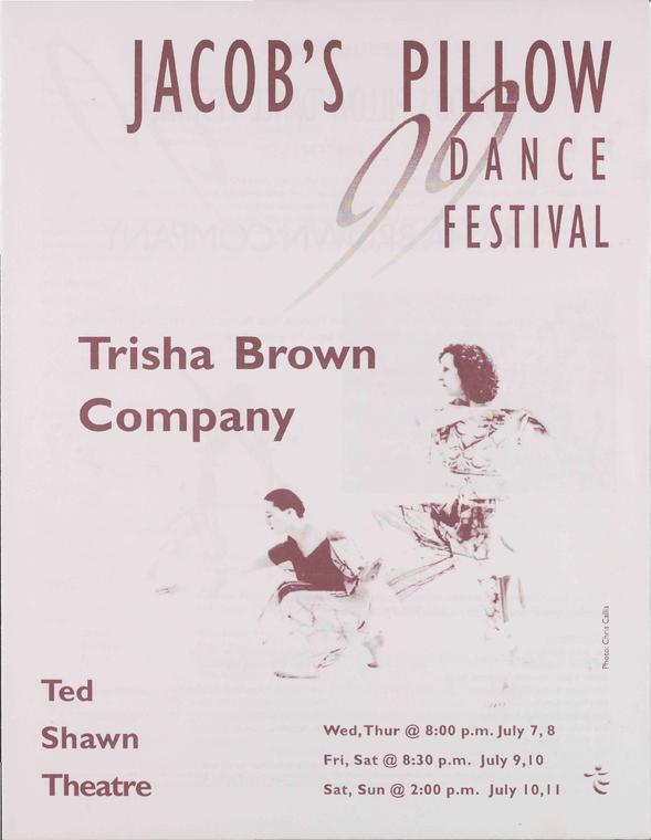 Trisha Brown Company Performance Program 1999