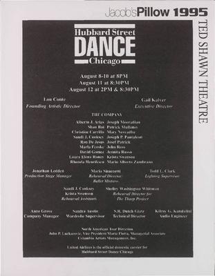 Hubbard Street Dance Chicago Performance Program A