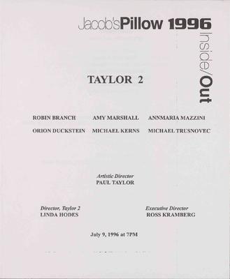 Taylor 2 Performance Program 1996