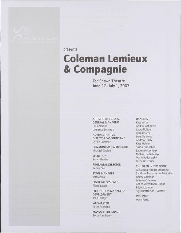 Coleman Lemieux & Compagnie Performance Program