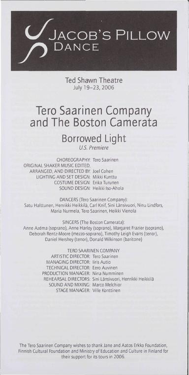 Tero Saarinen Company Performance Program