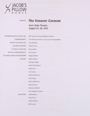 The Vanaver Caravan Performance Program 2010