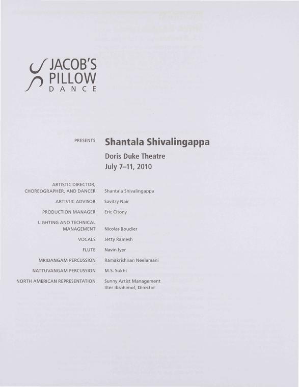 Shantala Shivalingappa Program 2010