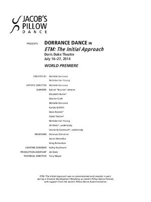 DorranceDance Performance Program 2014