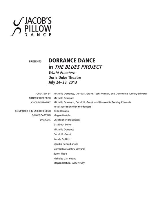 Dorrance Dance Performance Program 2013