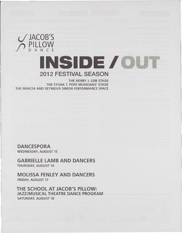 Inside/Out Performance Program 2012