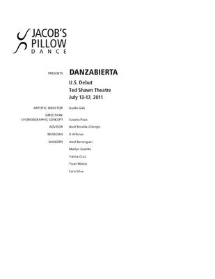 DanzAbierta Program 2011