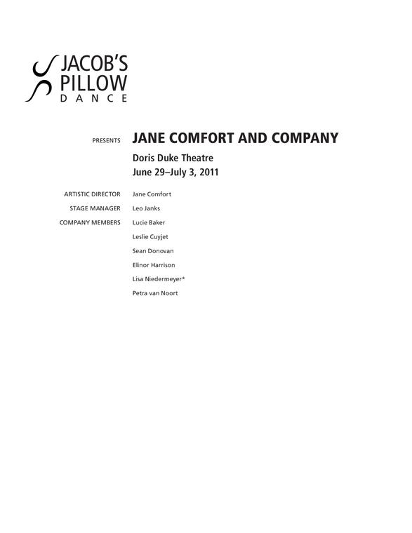 Jane Comfort and Company Program 2011