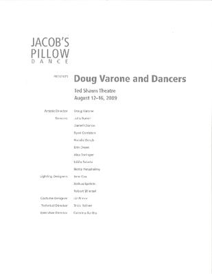 Doug Varone and Dancers Program 2009
