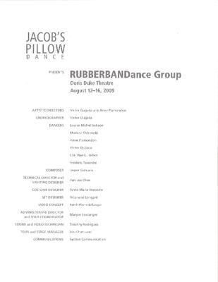 RUBBERBANDance Group Program 2009