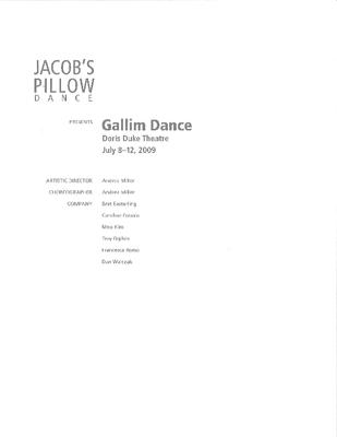 Gallim Dance Program 2009
