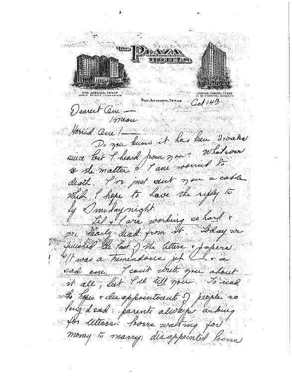 La Meri letter to Guido Carreras