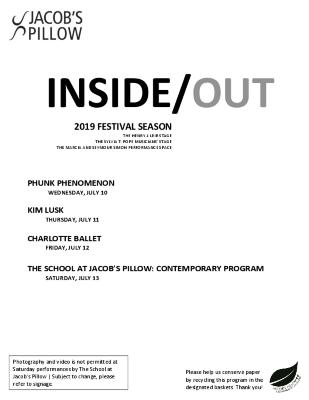 Inside/Out Performance Program Week 4 2019