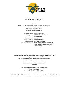 Global Pillow Program 2021
