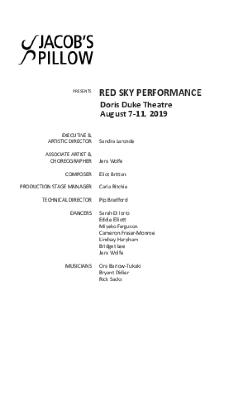 Red Sky Performance Program 2019