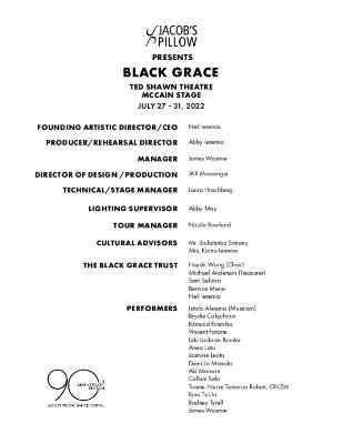 Black Grace Program 2022