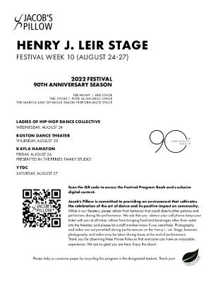 Henry J. Leir Performance Program Week 10 2022