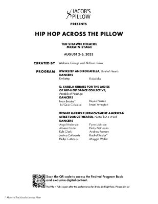 Hip Hop Across the Pillow Program 2023