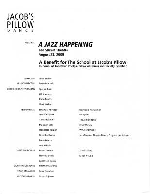 A Jazz Happening Program 2009